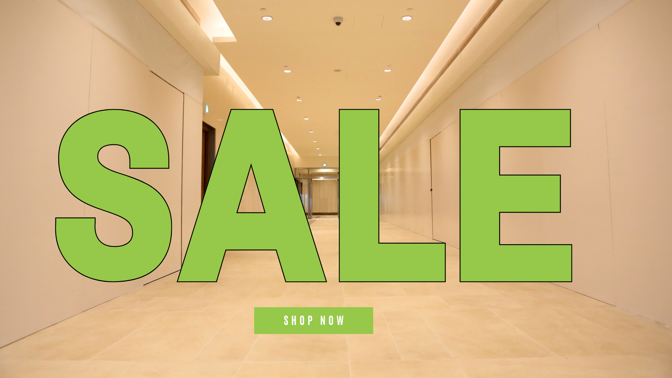 Single-colour Sale sign for our energy efficient lighting