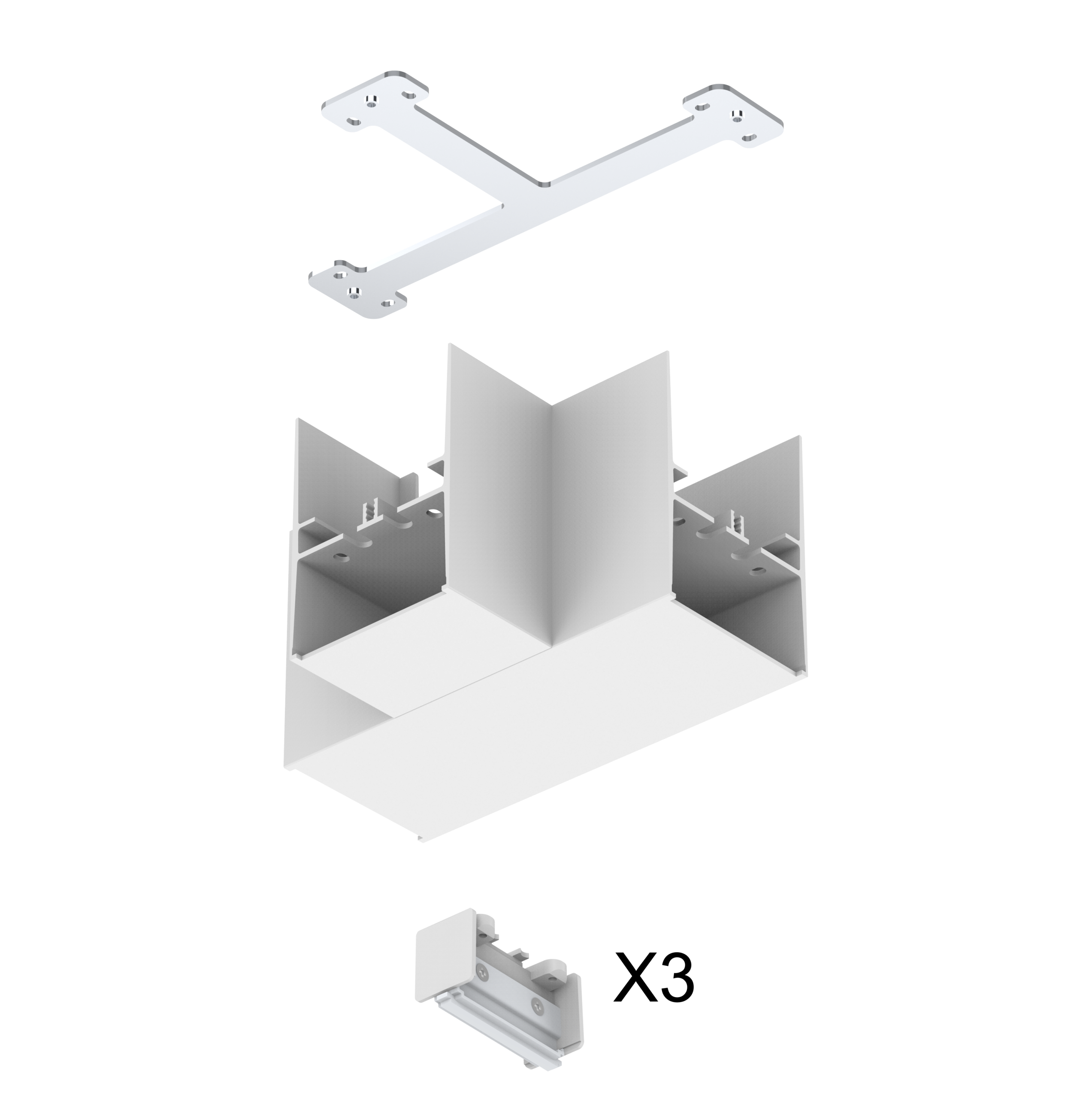 TEE Connector for linear light