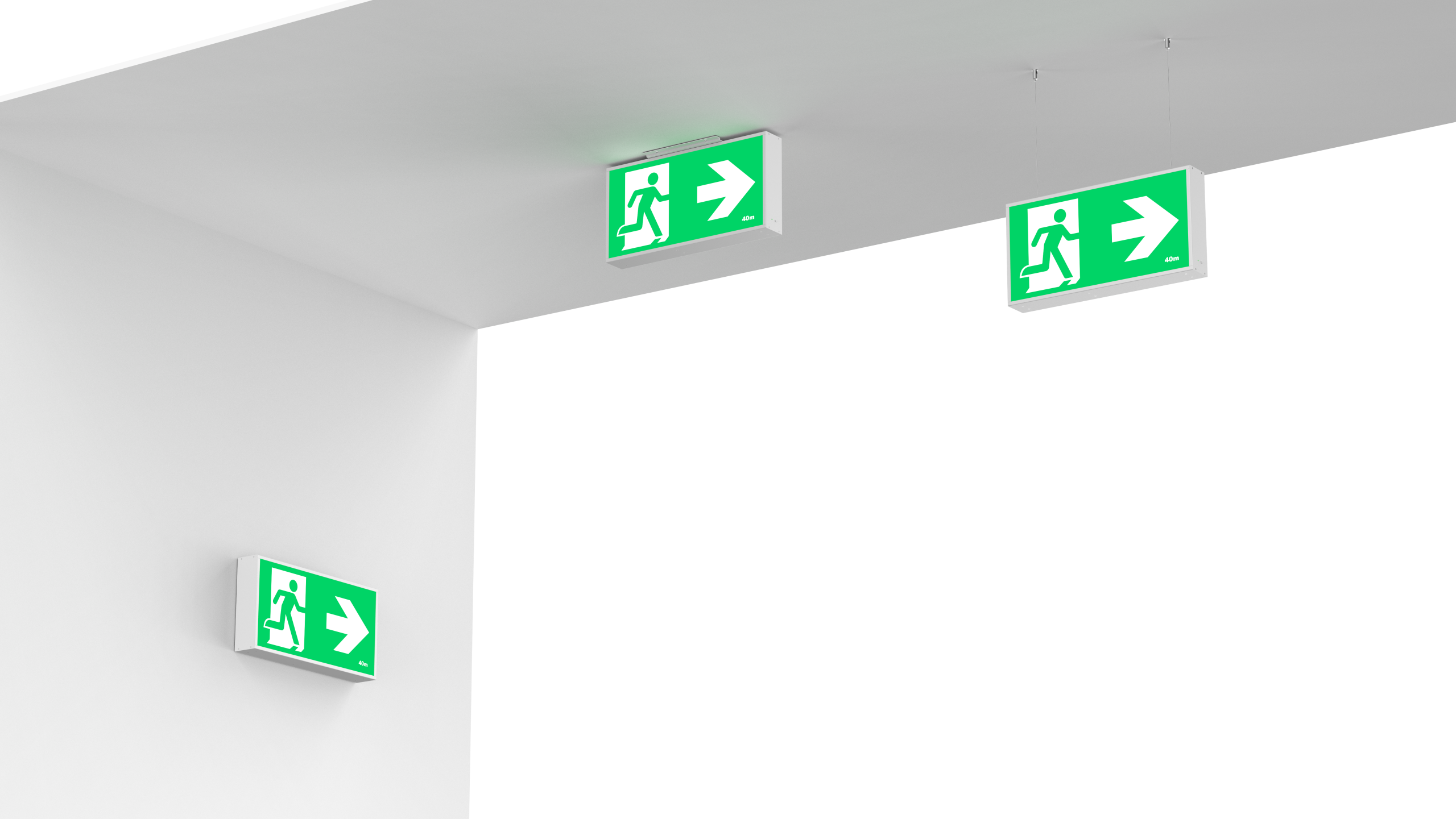 LED Jumbo Exit Box - 5W - 40m Viewing - Image 4