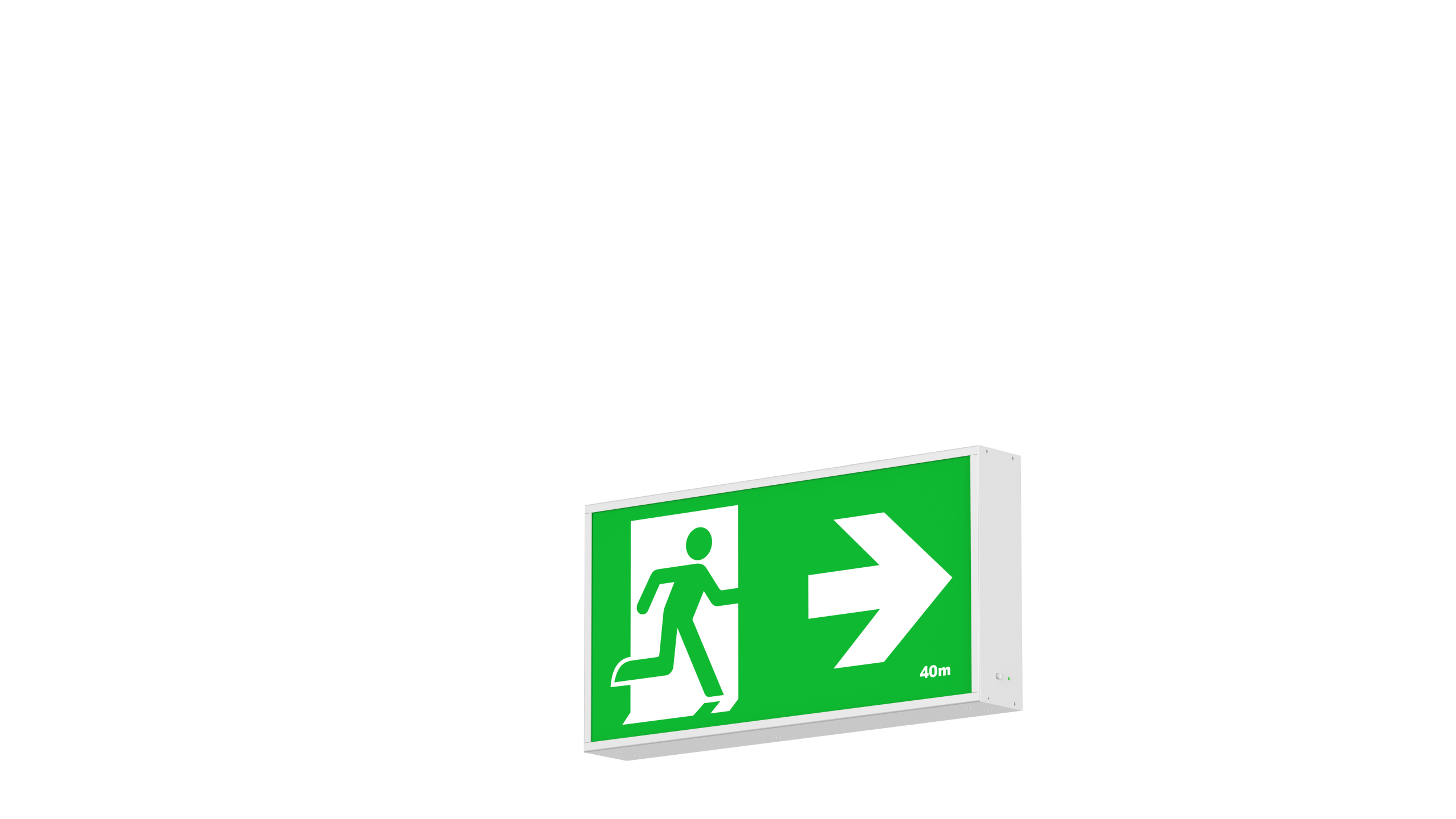 LED Jumbo Exit Box - 5W - 40m Viewing