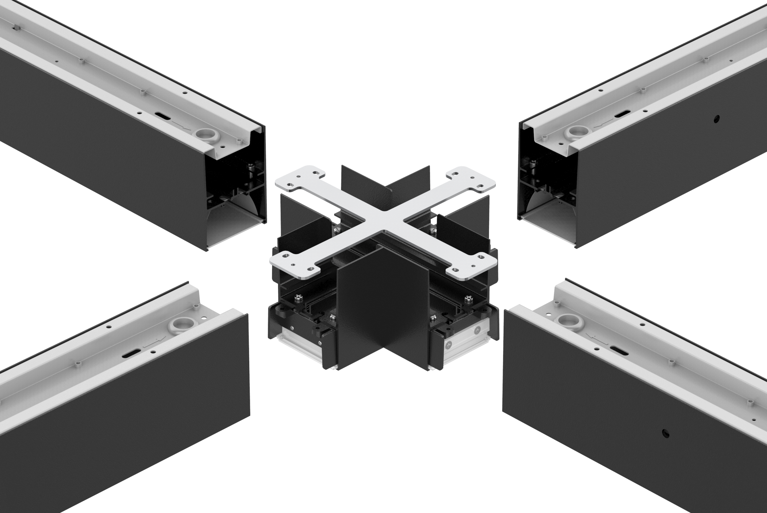 LED Linear Light - 4 Way Connector