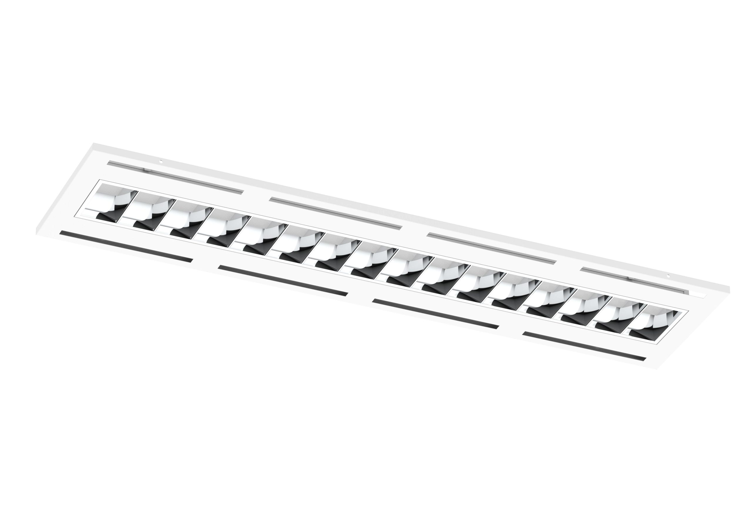 POWER-LITE LED LOUVRED TROFFER WITH AIR SLOTS 28W 4000K