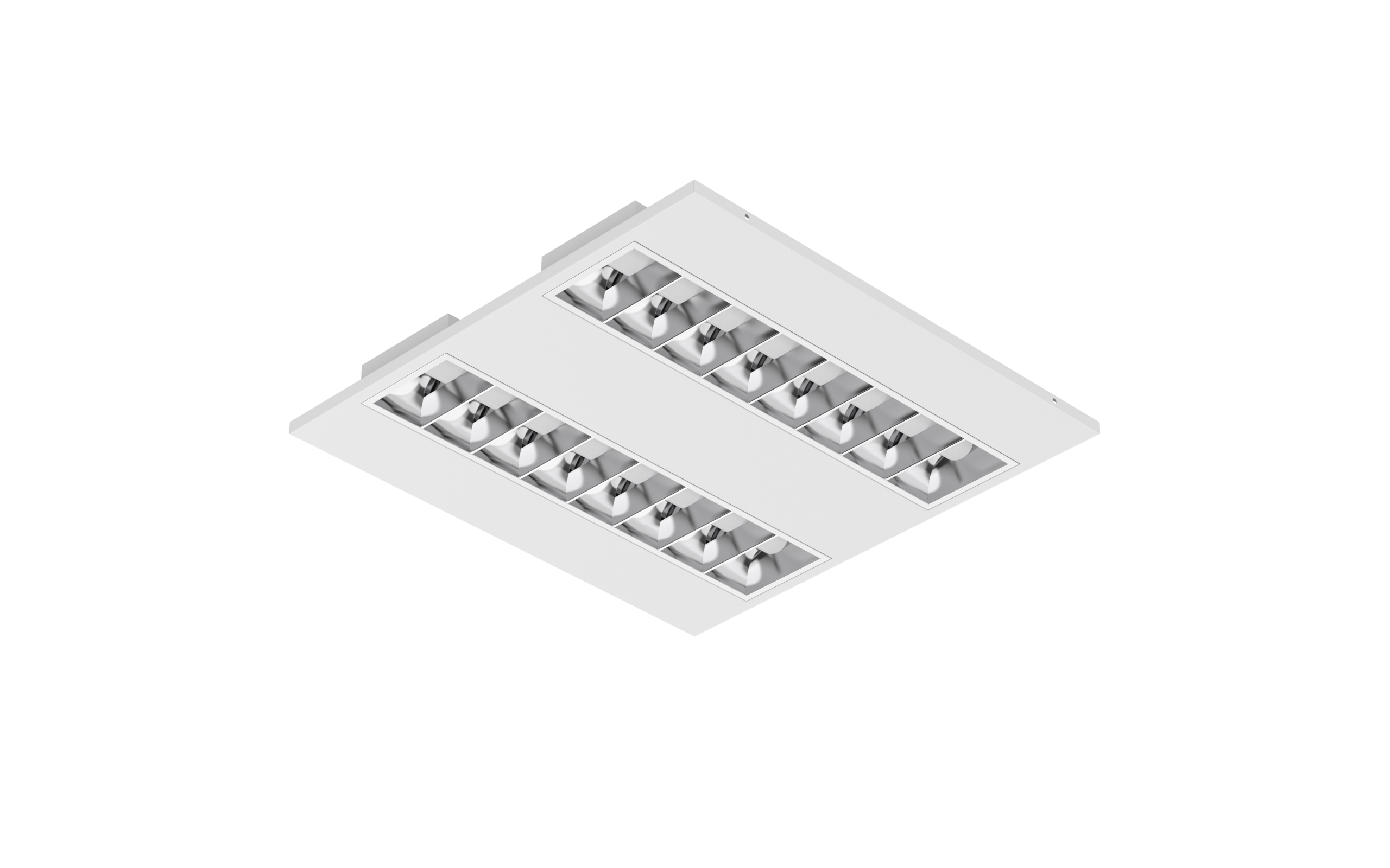 LED Louvred Troffer - 28W - 600MM X 600MM - 4000K - Image 2