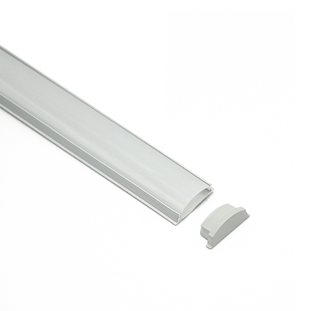 Strip Light Alumium Extrusion Bendable with PC Opal Matte Diffuser - 2.5m - Image 6