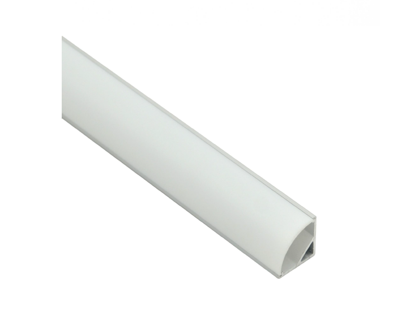 Corner Strip Light Alumium Extrusion Waterproof with PC Opal Matte Diffuser - 2.5m - Image 8