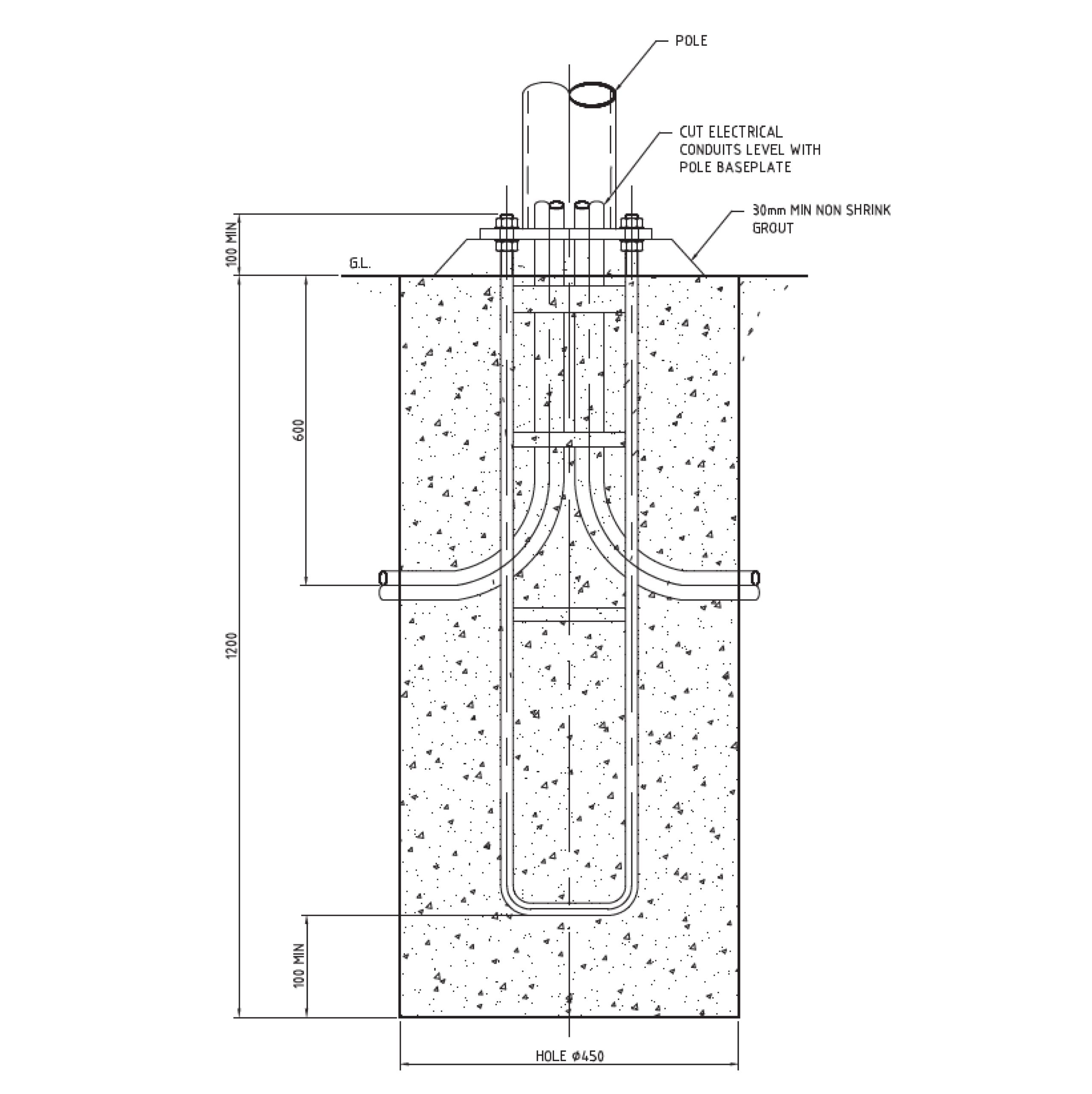 POWER-LITE CAGE FOR LIGHTING POLE