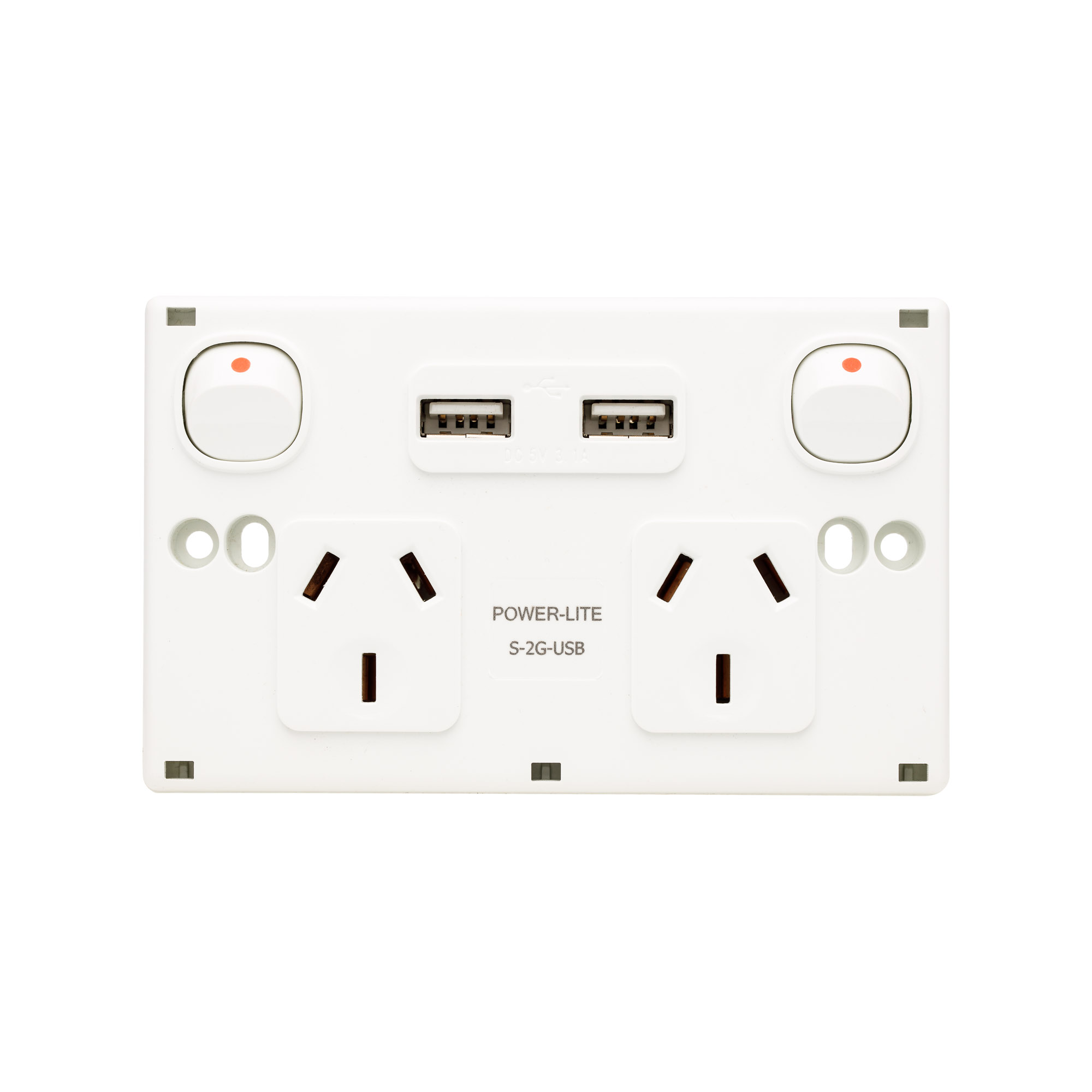 Double GPO with 2 USBA Sockets - 10A - Image 2