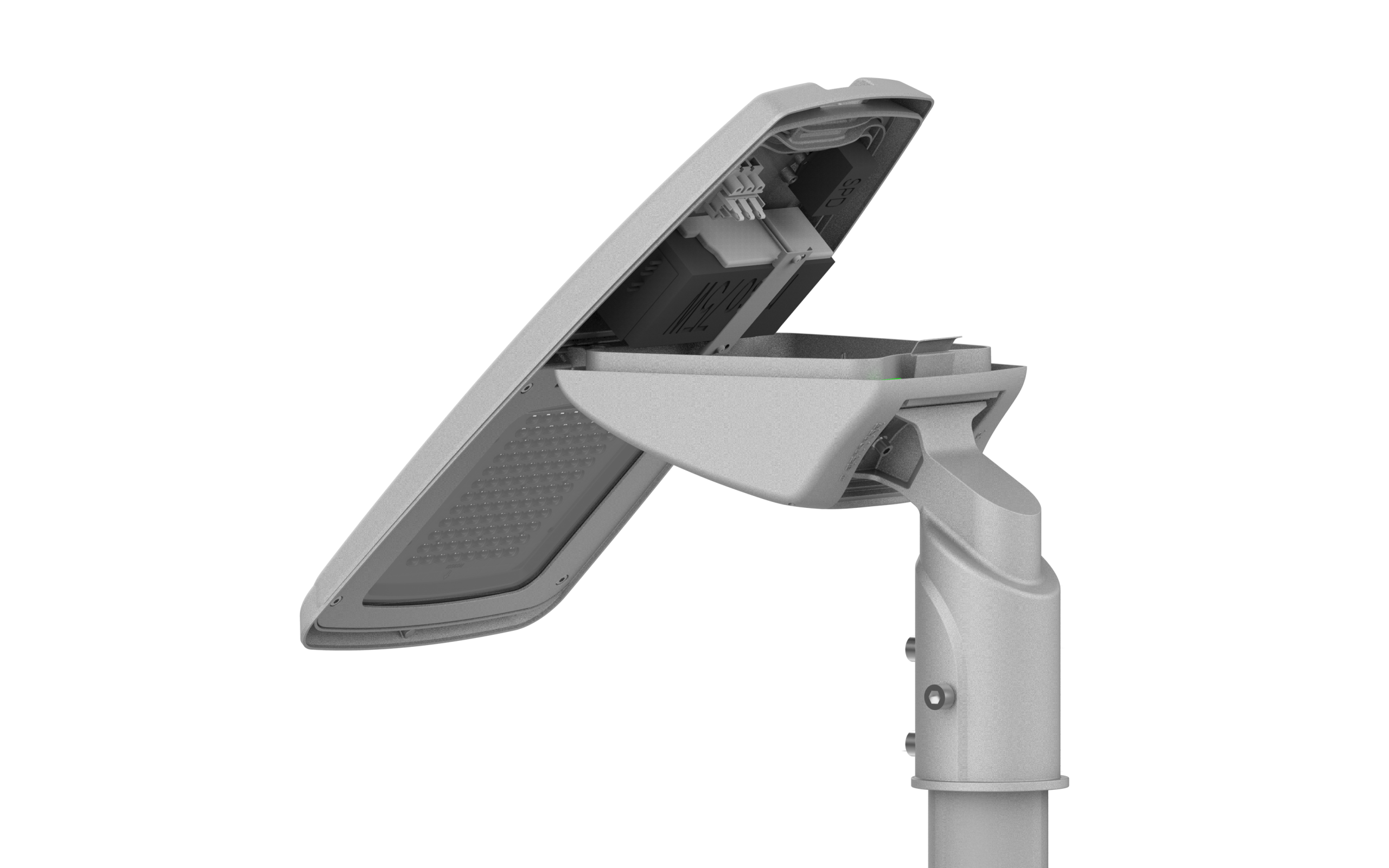 LED Street Light - 240W - 33,600 Lumens - 6500K - Grey - IP66 - Image 3