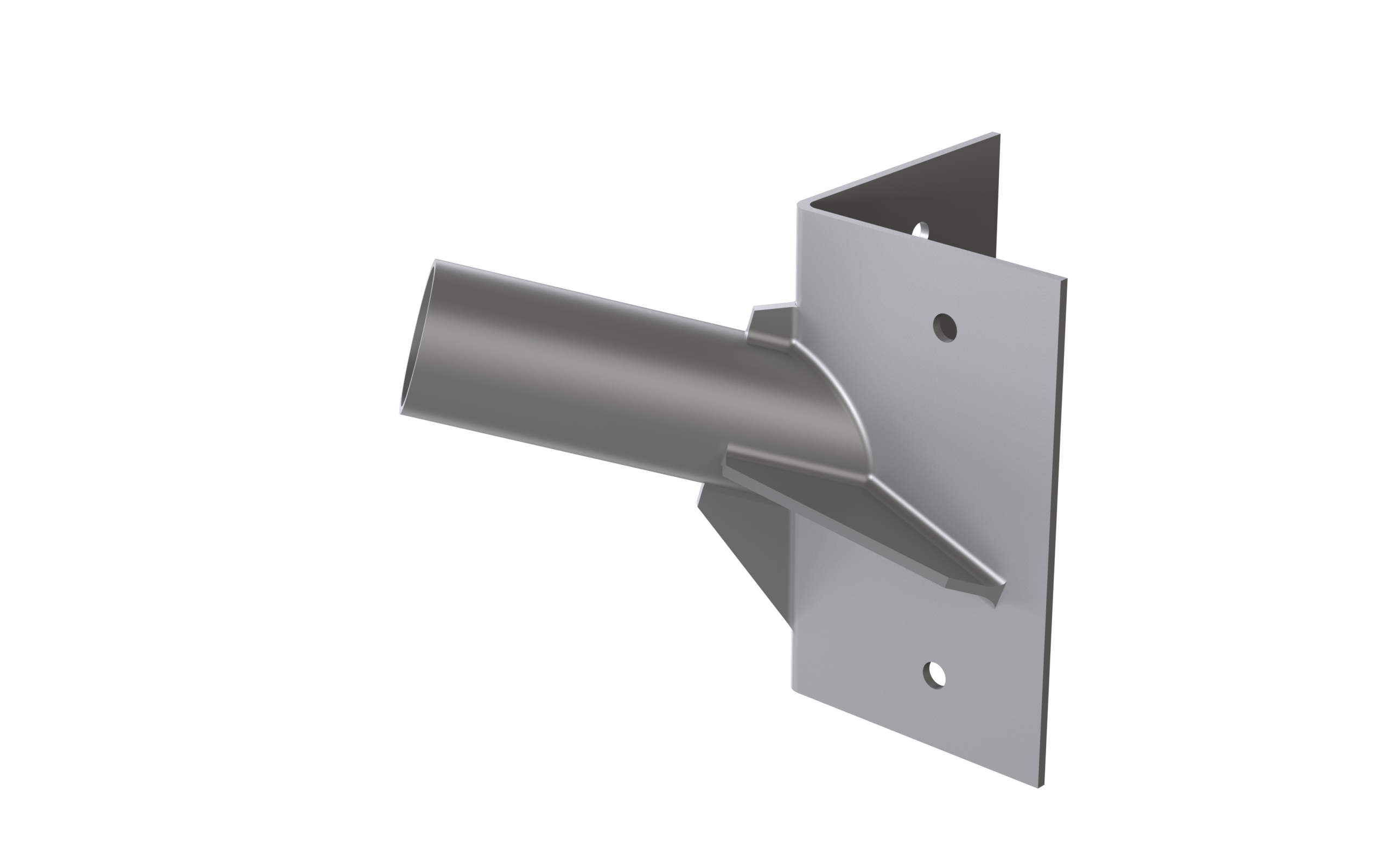 Street Light Spigot - Corner Mount - 60mm - Black - Image 3