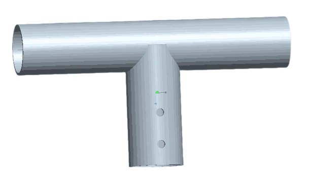 Street Light Spigot - Double - 60mm - Black - Image 2