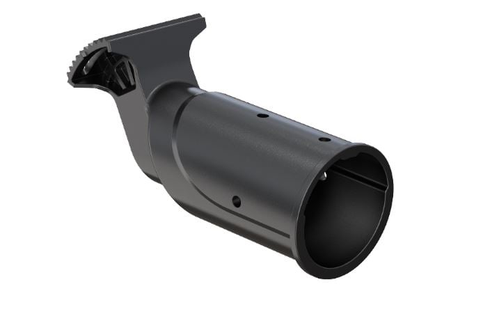 Street Light Spigot - Single - 76mm - Black