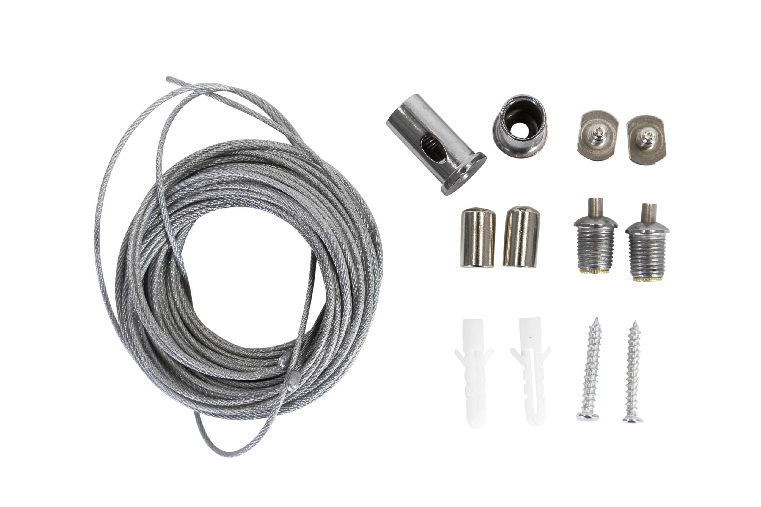 POWER_LITE Strip Light Aluminium Extrusion Suspension Kit - 5m