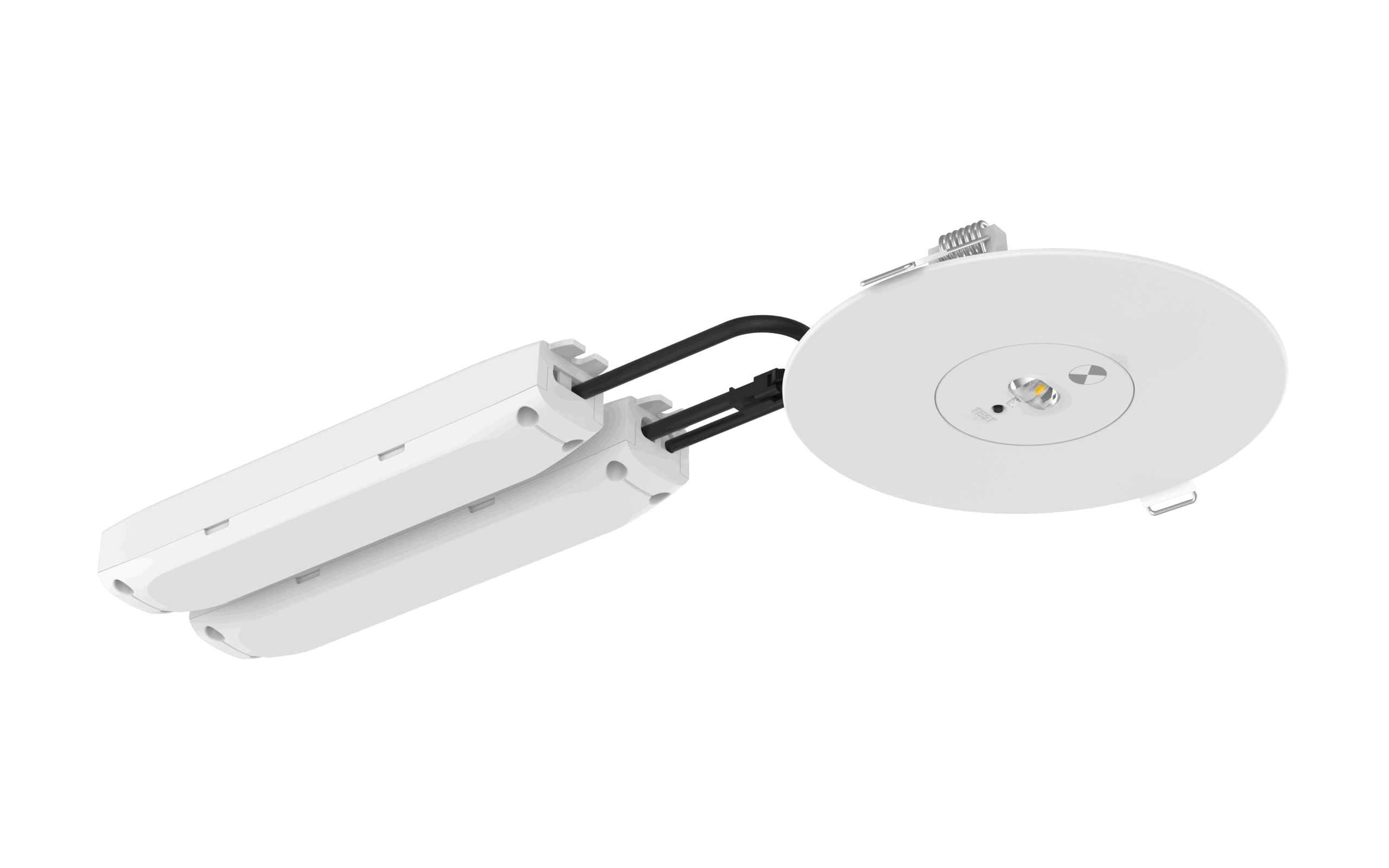 LED Recessed Emergency Light - D63 - 3W - White - Image 3