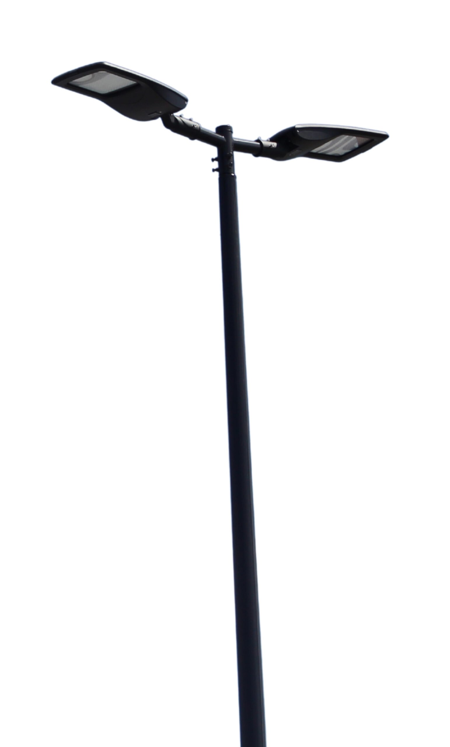 Tapered Round Lighting Pole – 8M – BLACK
