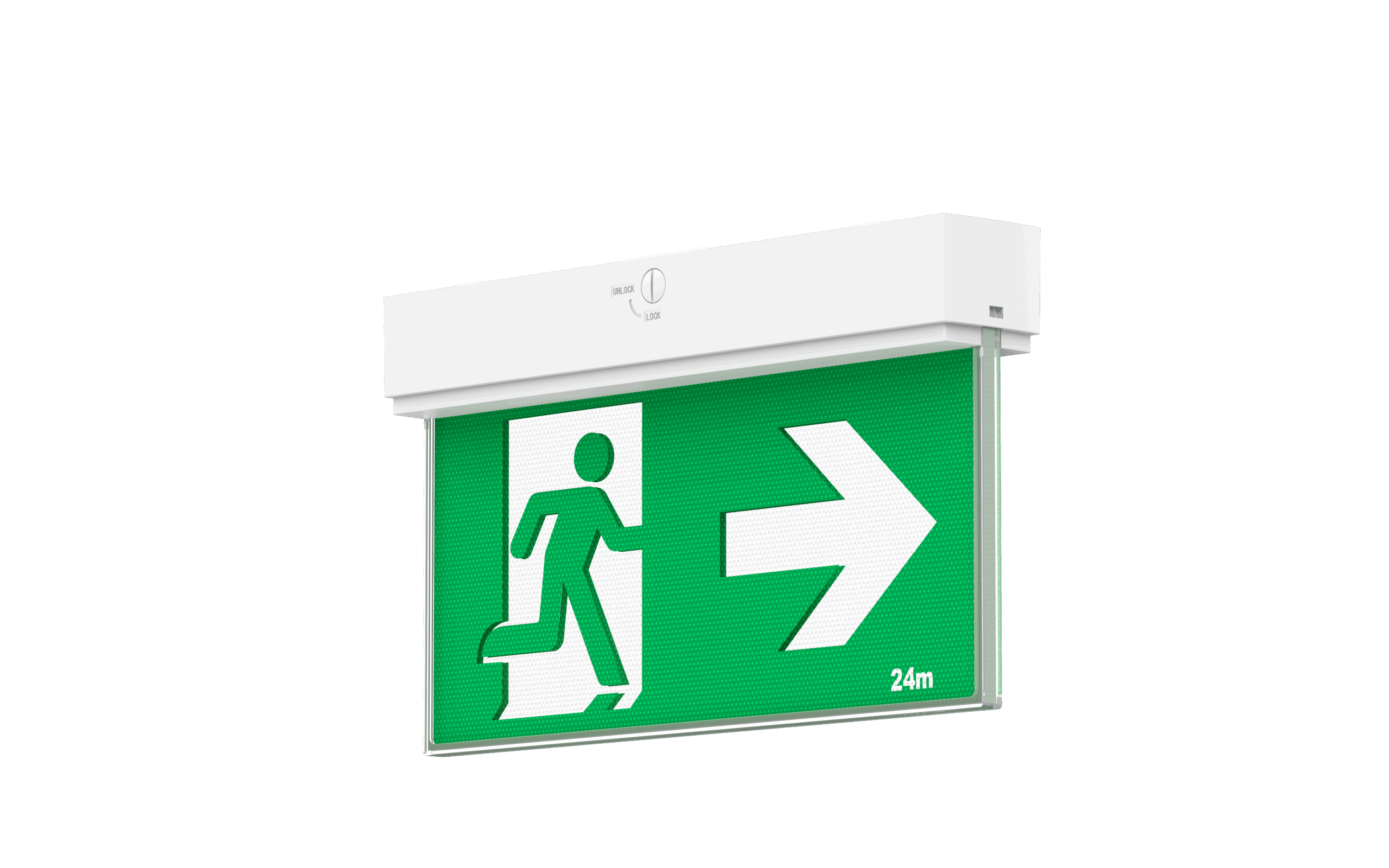 LED Exit Blade Sign -3W - 24m Viewing - White
