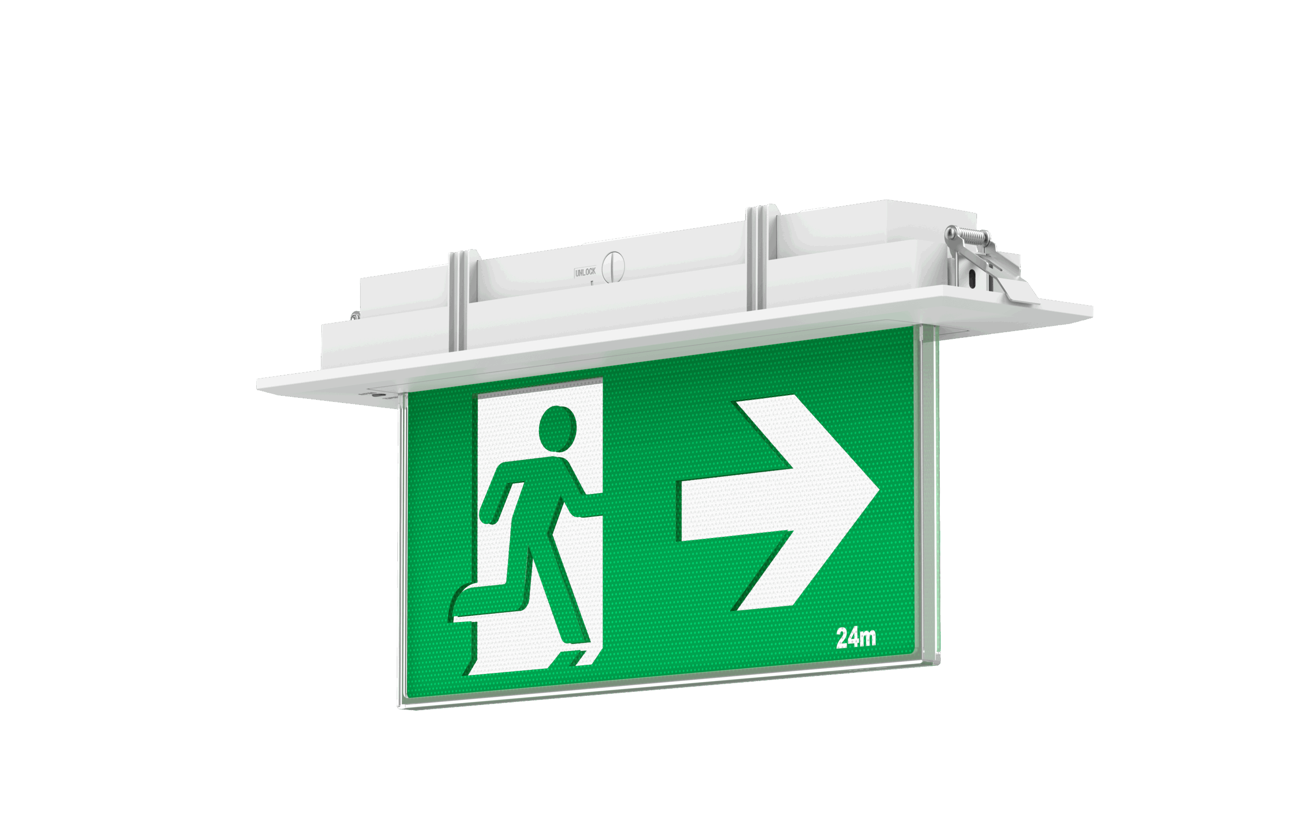 LED Exit Blade Sign -3W - 24m Viewing - White - Image 2
