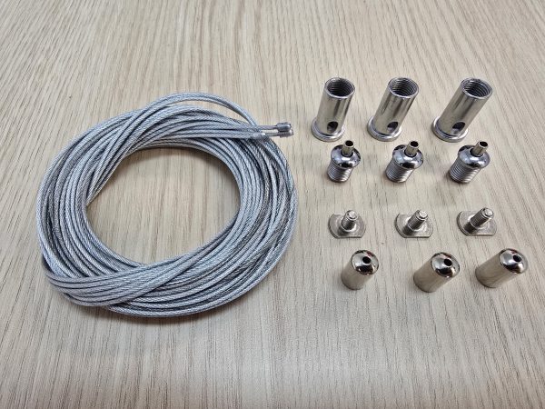 Strip Light Aluminium Extrusion Suspension Kit - 5m